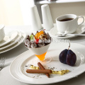 Plato de porcelana blanca de hotel y restaurante, Platos de vajilla seguros para microondas, Vajilla italiana de diseño de restaurante